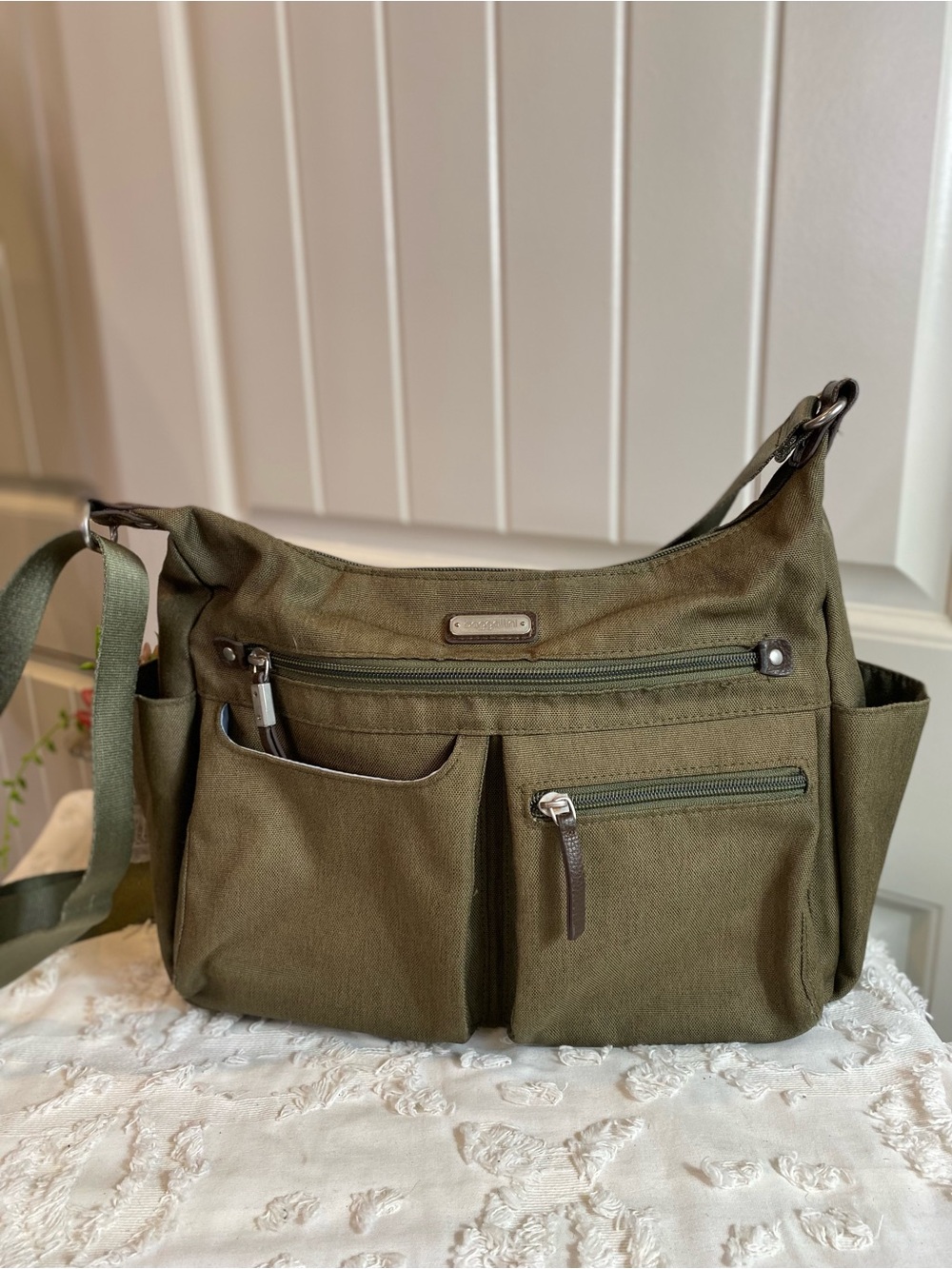 Olive Green Crossbody Purse Shoulder Bag